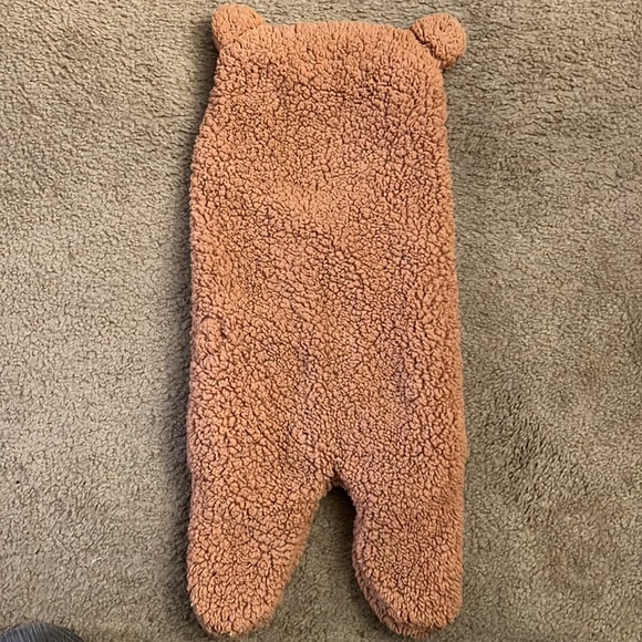 Kermode Brown Teddy Bear Fuzzy Faux Fur Sleep Sack Baby Infant Toddler Swaddle - Picture 9 of 10